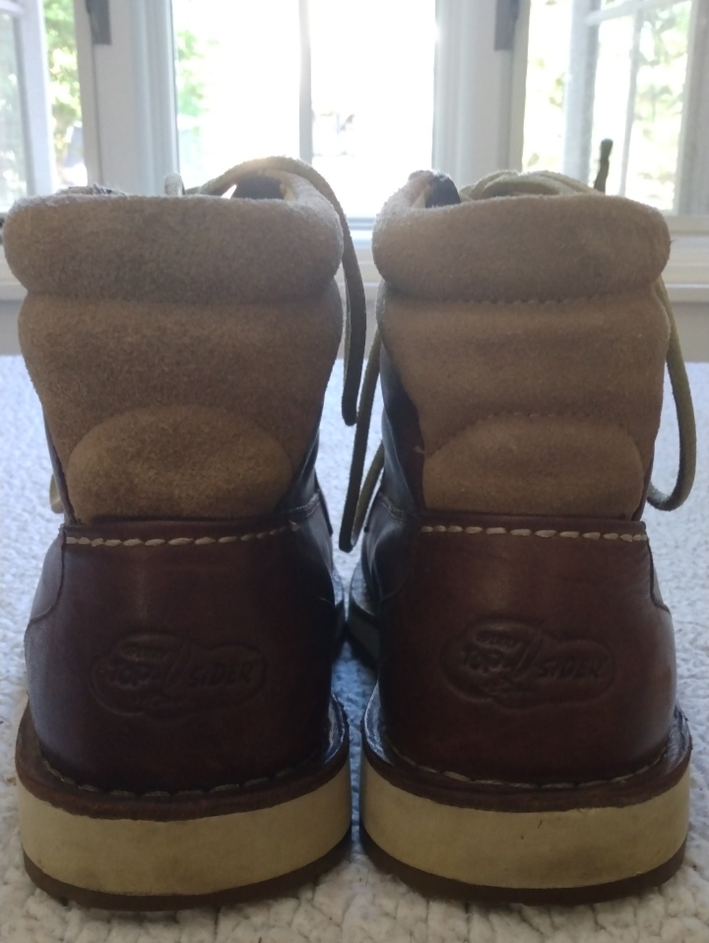 Sperry Brown Leather/Suede Moc Toe Boots 10.5 M - Picture 10 of 14